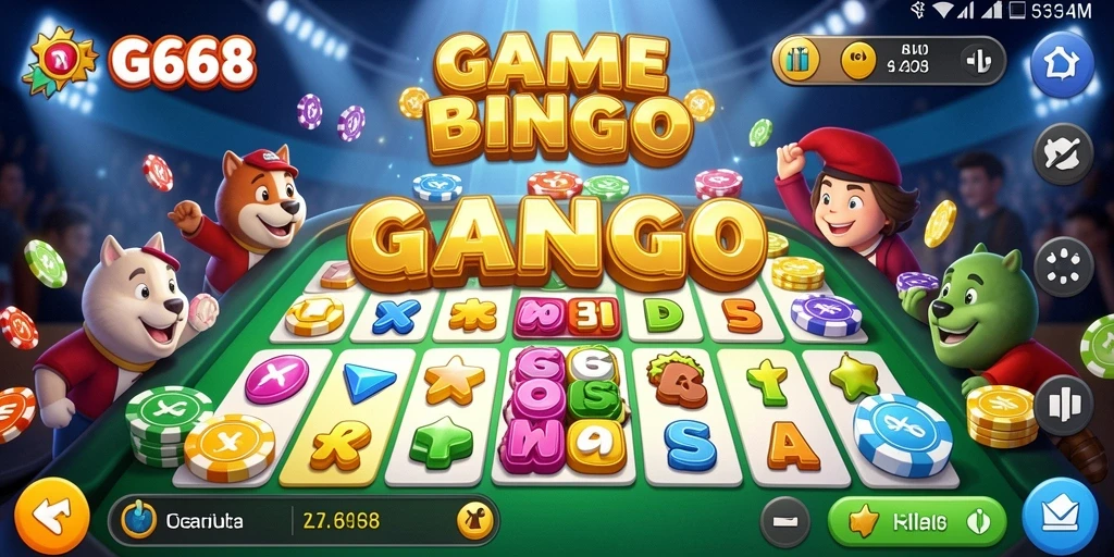 Screenshot gameplay G668 yang menunjukkan momen seru di Bingo.
