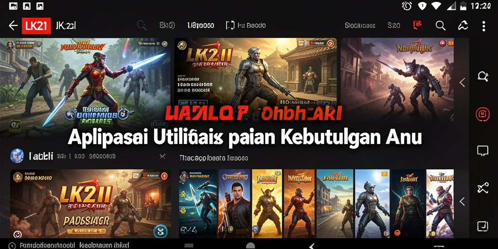 Tampilan utama LK21 yang intuitif dan fungsional.