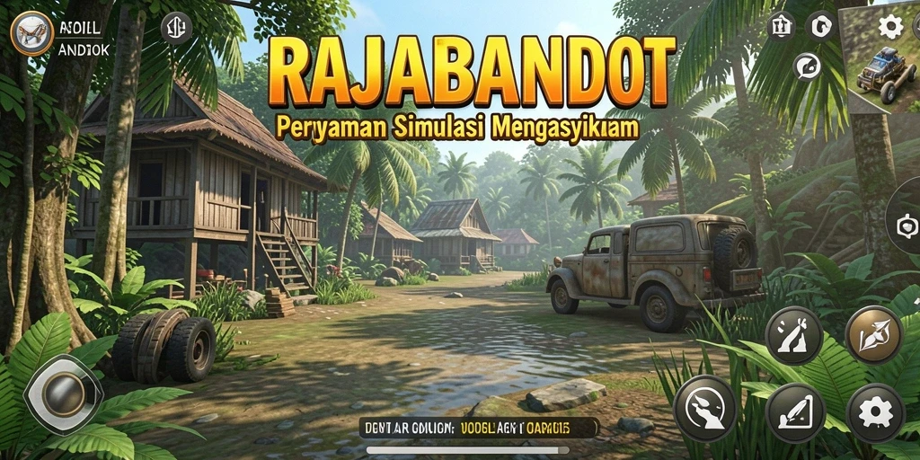 Screenshot utama RAJABANDOT menampilkan gameplay menarik dalam simulasi.